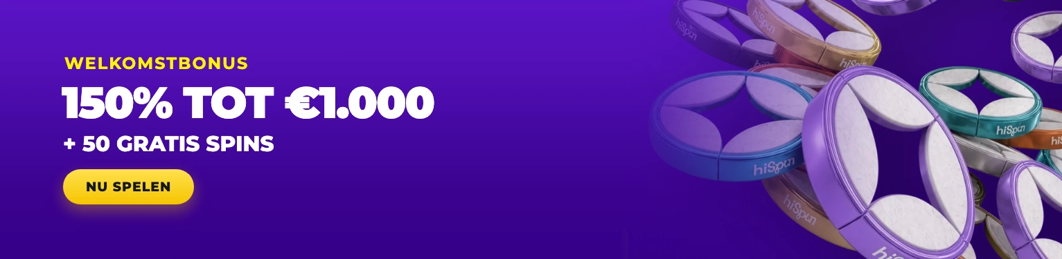 HiSpin Casino bonusbanner Nederland